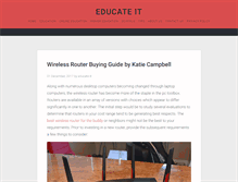 Tablet Screenshot of educate-it.org